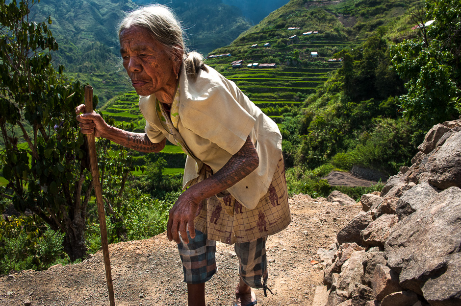 Kalinga woman walking