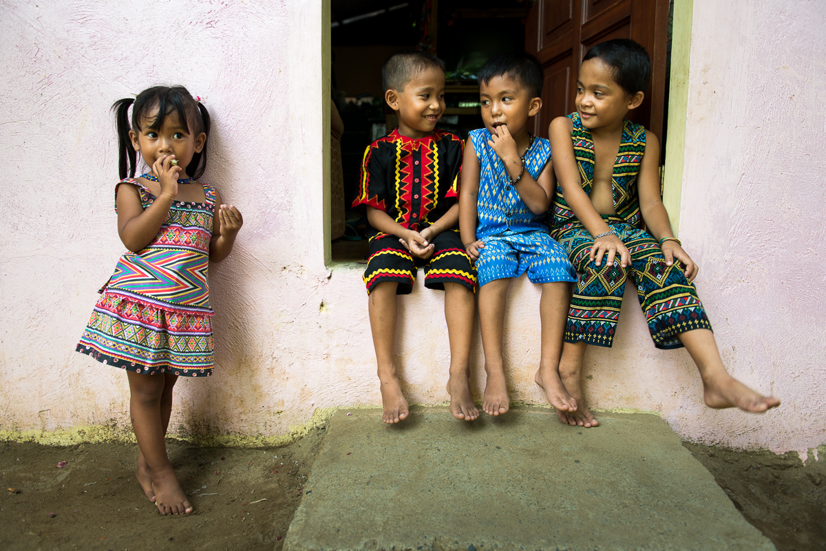 Mansaka children in Tagum City