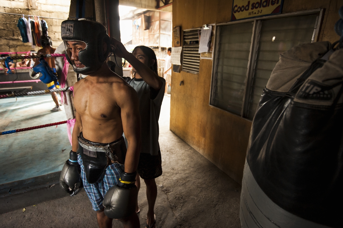 Training at Flores Boxing Gym in Mandaue City